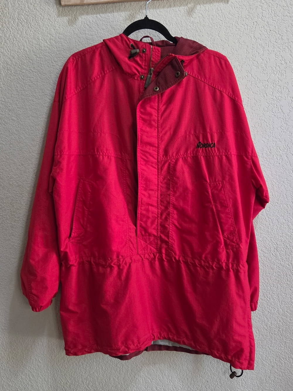 Men's Nordica Classics Red Pullover Jacket with Hood